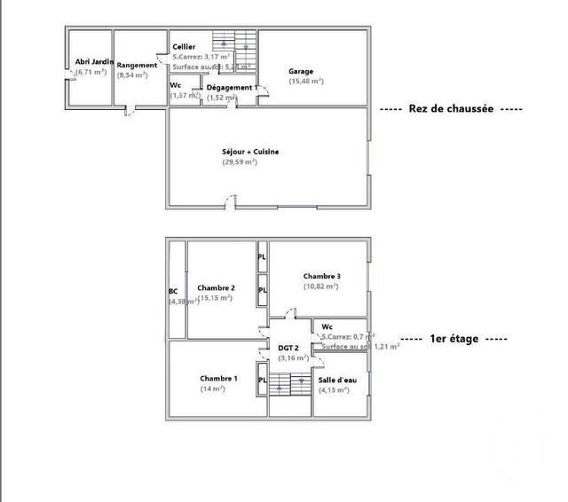 maison à vendre - 4 pièces - 83.81 m2 - BRIGNAIS - 69 - RHONE-ALPES - Century 21 Identité Immobilier